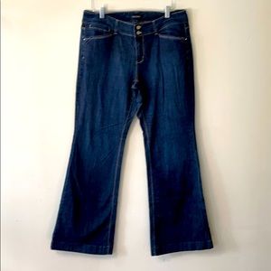 White House Black Market wide leg trouser jeans